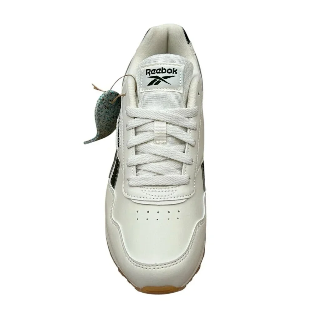 Reebok Harman Women’s Classic Style‎ Sneakers 8 White- Chalk-Green Cushioned